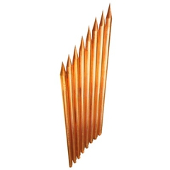 TOTAL GROUND Varilla de Acero con Recubrimiento de Cobre Diámetro 1/2" de 3m de Largo TG-VAR-3012