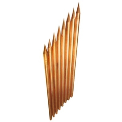 TOTAL GROUND Varilla de Acero con Recubrimiento de Cobre Diámetro 5/8" de 3 m de Largo TG-VAR-3058