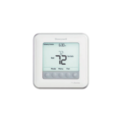 HONEYWELL HOME RESIDEO Termostato programable T6 Pro con etapas de hasta 2 bombas de calor de calor/1 frío o sistemas convencionales de 1 calor/1 frío TH6210U2001/U