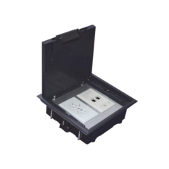 THORSMAN Caja de piso para dos módulos universales (Socket M2), para alimentación eléctrica y redes de datos (11000-33401) No incluye faceplates MOD: TH-CP-2M