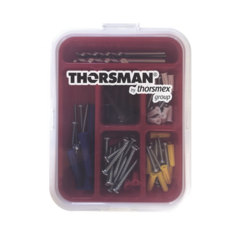 THORSMAN Kit para Sistemas de Fijación en Concreto, Taquetes con doble expansión y guía incluida para fácil instalación (104 piezas) MOD: TH-KIT-FC