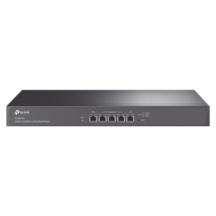 TP-LINK Router Balanceador de Carga Multi-WAN Gigabit, 1 puerto LAN Gigabit, 1 puerto WAN Gigabit, 3 puertos Auto configurables LAN/WAN, 150,000 Sesiones Concurrentes para Pequeño y Mediano Negocio MOD: TL-ER5120