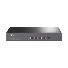 TP-LINK Router Balanceador de Carga Multi-Wan, 1 puerto LAN 10/100 Mbps, 1 puerto WAN 10/100 Mbps, 3 puertos Auto configurables LAN/WAN, Sesiones Concurrentes 30,000 para Negocios Pequeños y Medianos MOD: TL-R480T