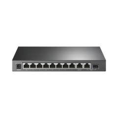 TP-LINK Switch PoE+ No Administrable De Escritorio 10 Puertos / 8 puertos 10/100/1000 Mbps PoE af/at Inteligiente / Presupuesto 123 W / Modo Extendido hasta 250 metros TLSG1210MP