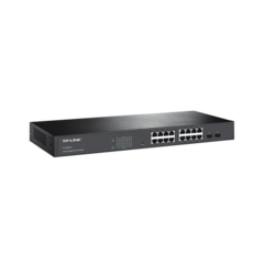 TP-LINK Smart Switch administrable Capa 2, 16 puertos 10/100/1000 Mbps + 2 puertos SFP MOD: TL-SG2216