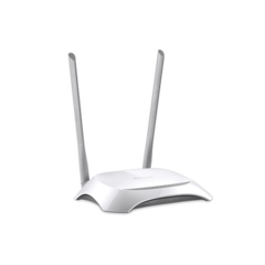TP-LINK Router Inalámbrico WISP, 2.4 GHz, 300 Mbps, 2 antenas externas omnidireccional 5 dBi, 4 Puertos LAN 10/100 Mbps, 1 Puerto WAN 10/100 Mbps, control de ancho de banda MOD: TL-WR840N