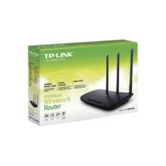 TP-LINK Router Inalámbrico 2.4 GHz, 450 Mbps, 3 antenas externas omnidireccional 5 dBi, 4 Puertos LAN 10/100 Mbps, 1 Puerto WAN 10/100 Mbps MOD: TL-WR940N