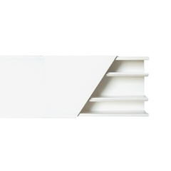 THORSMAN Canaleta color blanco de 3 vías, de PVC auto extinguible, 60 x 25 x tramo 2.5m (5401-01250) MOD: TMK-2560