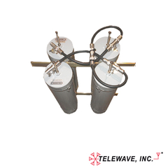 TELEWAVE, INC Duplexer Pasa-Banda-Rechazo de Banda, 118-148 MHz, 4 Cavidades (5"Dia.) 600 KHz, 1.5 dB, 350 Watt, N Hembras. MOD: TPRD-1454