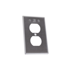 RAWELT Tapa rectangular para contacto dúplex de aluminio tipo RR a prueba de intemperie. MOD: TR-0422