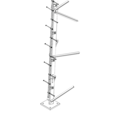 Trylon Escalera de 3 m Tipo Perno con Sección Soldada para Torres SUPER TITAN Secciones 13 a 21. MOD: TRY-ST-STEPW