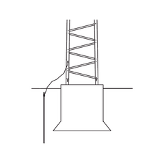 Trylon Sistema de Aterrizaje Básico para Estructura de Torre TITAN. MOD: TRY-T-GROUND