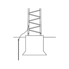 Trylon Sistema de Aterrizaje Básico para Estructura de Torre SUPER TITAN. Para Sec. 1 a 12. MOD: TRY-ST-GROUND-1