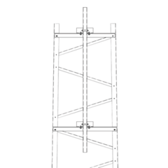 Trylon Brazo para Sección #2 Torre Titan con Herrajes y Mástil de 6' (1.8m). MOD: TRY-TFM2