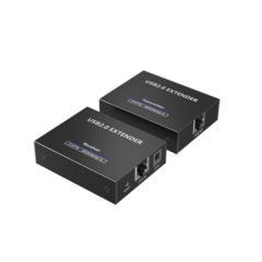 EPCOM TITANIUM Kit EXTENSOR USB 2.0 de 4 Puertos para Distancias de Hasta 150 m / Soporta USB 2.0, USB 1.1 y USB 1.0 / UTP Cat 5e/6/6a/7 / Soporta Switch Gigabit / Ideal para Cámaras WEB, Impresoras, Escáner, Memorias, Mouse, etc. MOD: TT150USB