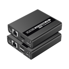 EPCOM TITANIUM Kit extensor KVM (HDMI y USB) hasta 70 metros / Resolución 1080P @ 60 Hz/ Cat 6, 6a y 7 / CERO LATENCIA / HDR / Salida Loop / Uso 24/7 / Salida de audio de 3.5mm / Transmite el Video y Controla tu DVR vía USB a distancia. MOD: TT223KVM