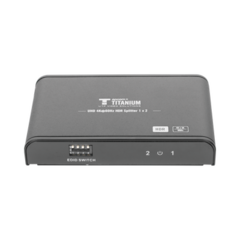 EPCOM TITANIUM Divisor (Splitter) HDMI 4K de 1 Entrada a 2 Salidas (Simultaneas) / Soporta 4K×2K / Ajuste de resoluciones EDID / HDR / HDMI 2.0 / HDCP 2.2 / Soporta formatos de Audio Dolby Digital / Longitud del cable de entrada y salida ≤10m. MOD: TT312HDR-V2.0