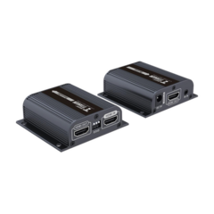 EPCOM TITANIUM Kit Extensor HDMI para distancias de 50 metros / Soporta resoluciones 720 y 1080P @ 60 Hz / Cat 6, 6a y 7 / Salida Loop en el Tx para visualización local / Configuración EDID / Soporta control remoto del equipo fuente / Alimente solo el Tx MOD: TT372EDID