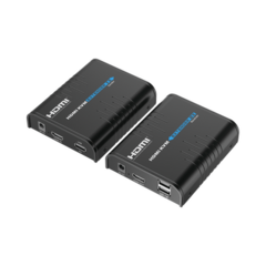 EPCOM TITANIUM Kit extensor KVM (HDMI y USB) hasta 120 metros / Resolución 1080P @ 60 Hz / Soporta STP y UTP CAT6 / Soporta Switch Gigabit para control KVM múltiple / Soporta hasta 253 receptores / Transmite el Video y Controla tu DVR vía USB TT373KVM4.0