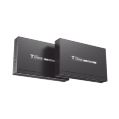EPCOM TITANIUM Kit Extensor MATRICIAL HDMI para distancias de 120 metros / Resolución 1080P @ 60Hz / Cat6 / Soporta 100 TX de entrada e Ilimitados RX en la salida / Control por PC, Control Remoto y Botón / Compatible con Switch IGMP. MOD: TT-383-MATRIX-4.0