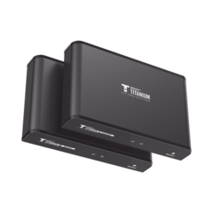 EPCOM TITANIUM Kit Extensor HDMI para distancias de 120 metros / Resolución 1080P a 60Hz / Cat 6 / Soporta conexión Uno a Uno y Uno a Muchos / Soporta hasta 253 Rx / Salida Loop / Baja Latencia / Uso 24/7 / Soporta HDbitT / Compatible con Switch Gigabit TT-383-PRO-4.0