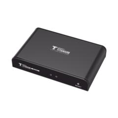 EPCOM TITANIUM Receptor Compatible para Kits TT-383PRO4.0 / Resolución 1080P@60Hz / Cat 5e/6 / Distancia de 120 m / Control IR / Protocolo HDbitT / Compatible con Switch Gigabit . MOD: TT-383-PRO-4.0-RX