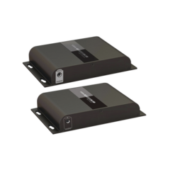 EPCOM TITANIUM Kit Extensor VGA sobre cable de red Cat 5e/6 / Resolución 1080P @60Hz / Distancia de transmisión 100 m con Cat5e y 120 m con Cat6. / Jack de audio de 3.5mm / Indicador de resolución de salida / Alimentacion incluida. TT383VGA