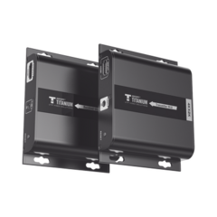 EPCOM TITANIUM Kit Extensor HDMI para distancias de 120 metros / Resolución 4K @ 30Hz / Cat 6 / Soporta conexión Uno a Uno y Uno a Muchos / Soporta hasta 253 Rx / Baja Latencia / Uso 24/7 / Soporta HDbitT / Compatible con Switch Gigabit TT-683-4.0