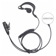 TXPRO Micrófono de Solapa con Audífono Ajustable al oído. Para Motorola HT750/1250/1550/PRO5150/5550/7150 MOD: TX-110N-M02