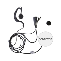 TXPRO Micrófono - audífono de solapa ajustable al oído para ICOM IC-F11/ 14/3021/ 3013/ 3103/ 3003/ 1100D/2100D MOD: TXEHI