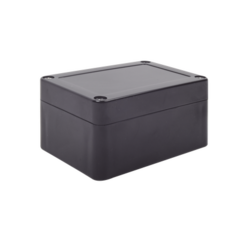 TXPRO Gabinete Plástico Negro para Exterior (IP65) de 100 x 68 x 50 mm Cierre por Tornillos. MOD: TXG-014-BK