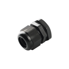 TXPRO Conector Plástico Negro Tipo Glándula para Cable de 10 a 14 mm de Diámetro. MOD: TXG-PG16-BK
