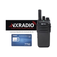 TXPRO Kit de Radio TXR50A4G + Licencia Anual NXRADIOTERMINAL + SIM Telcel 1GB MOD: TXR50A4GKITSIMTEL