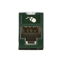 SIEMON Jack UltraMAX Cat5e, UTP, Montaje híbrido en Placa de Pared (Plano y Angulado), Color Verde, Punch Down MOD: U5-H07NS - comprar en línea