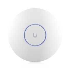UBIQUITI NETWORKS Punto de Acceso UniFi WiFi 6E Enterprise, alta densidad, hasta 600 usuarios, Mu-MIMO 4x4, bandas 2.4/5/6 Ghz, (1) puerto RJ45 2.5G (POE+) U6-ENTERPRISE