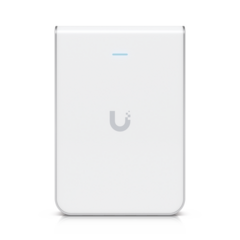 UBIQUITI NETWORKS Access Point UniFi U6 In Wall/Montaje p/pared, WIFI 6 2.4 Y 5 Ghz, hasta 5.3 Gbps, 1 pto PoE In, 4 ptos secundarios (1 PoE Out) U6-IW