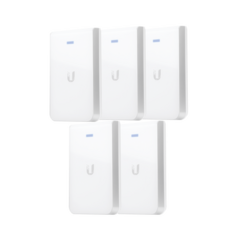 UBIQUITI NETWORKS 5 Access Point UniFI doble banda, cobertura 180°, MIMO 2x2 de pared para habitaciones de hotel. MOD: UAP-AC-IW-5