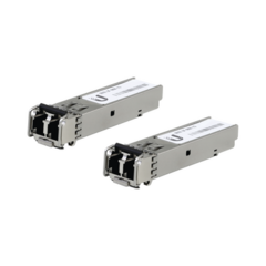 UBIQUITI NETWORKS UFiber Módulo SFP, transceptor MiniGibic MultiModo 1.25 Gbps, distancia 550m, conectores LC, paquete de 2 piezas MOD: UF-MM-1G