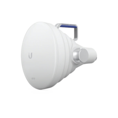 UBIQUITI NETWORKS Antena Sectorial 30° tipo Horn para Multipunto, 19.5 dBi. Rango extendido 5.15 - 6.875 GHz. Alto aislamiento al ruido. Compatible solo con AF5XHD, RP5ACGEN2 y LTURocket UISP-HORN