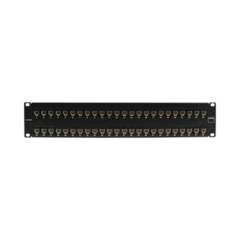 SIEMON Patch Panel UltraMAX. UTP, Precargado con Jacks Cat6A, 48 Puertos, Plano, 2U UP6A-F2-48L-RS