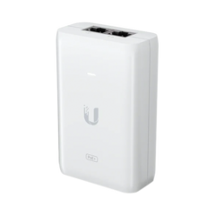 UBIQUITI NETWORKS Adaptador PoE Ubiquiti (48 VDC, 0.65A) puerto Gigabit, ideal para equipos UniFi MOD: U-POE-AT
