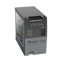 PANDUIT UPS Industrial de 100 Watts, 24 Vcd de Entrada, Instalación en Riel DIN Estándar de 35mm, Temperatura de operación de -40 a 60 ºC MOD: UPS00100DC