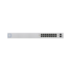 UBIQUITI NETWORKS Switch UniFi administrable de 18 puertos (16 Gibabit PoE+ 802.3at/af y pasivo 24V + 2 SFP) 150 Watts MOD: US-16-150W