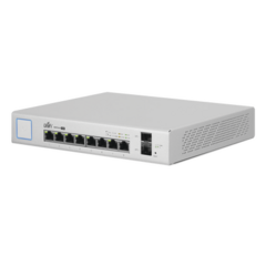 UBIQUITI NETWORKS Switch UniFi Administrable de 8 Puertos Gigabit PoE+ 802.3at/af y PoE Pasivo 24V. MOD: US-8-150W