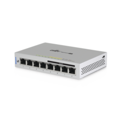 UBIQUITI NETWORKS Switch UniFi Administrable capa 2 de 8 puertos Gigabit (4 Puertos Gigabit PoE 802.3af y 4 puertos Gigabit ethernet) 60W MOD: US-8-60W