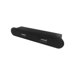 THORSMAN Mini empotrable rectangular color negro, con 2 puertos USB con cable MOD: USB-MINI-ERB