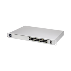 UBIQUITI NETWORKS UniFi Switch USW-Pro-24, Capa 3 de 24 puertos Gigabit RJ-45 + 2 puertos 1/10G SFP+, pantalla informativa MOD: USW-PRO-24