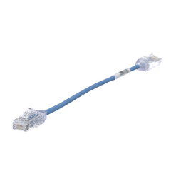 PANDUIT Cable de Parcheo TX6, UTP Cat6, Diámetro Reducido (28AWG), Color Azul, 20cm MOD: UTP28SP0.2MBU