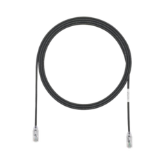 PANDUIT Cable de Parcheo TX6, UTP Cat6, Diámetro Reducido (28AWG), Color Negro, 10ft MOD: UTP28SP10BL