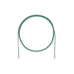 PANDUIT Cable de Parcheo TX6, UTP Cat6, Diámetro Reducido (28AWG), Color Verde, 10ft MOD: UTP28SP10GR